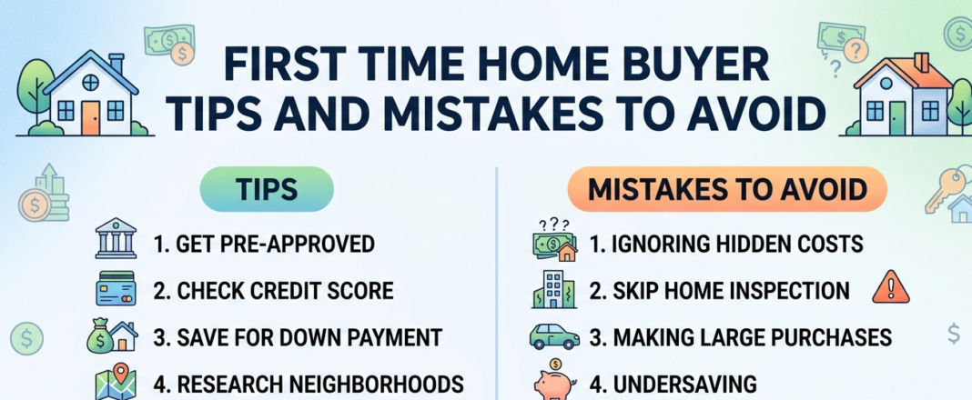 First Time Home Buyer Tips and Mistakes to Avoid