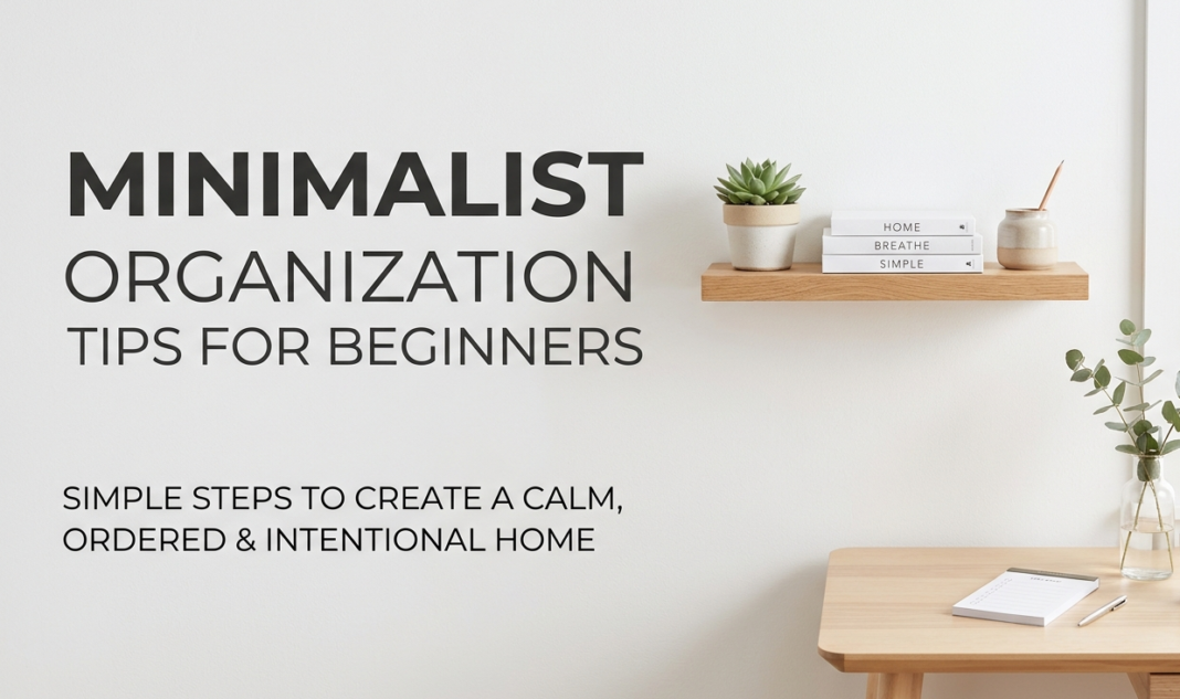 Minimalist Organization Tips for Beginners